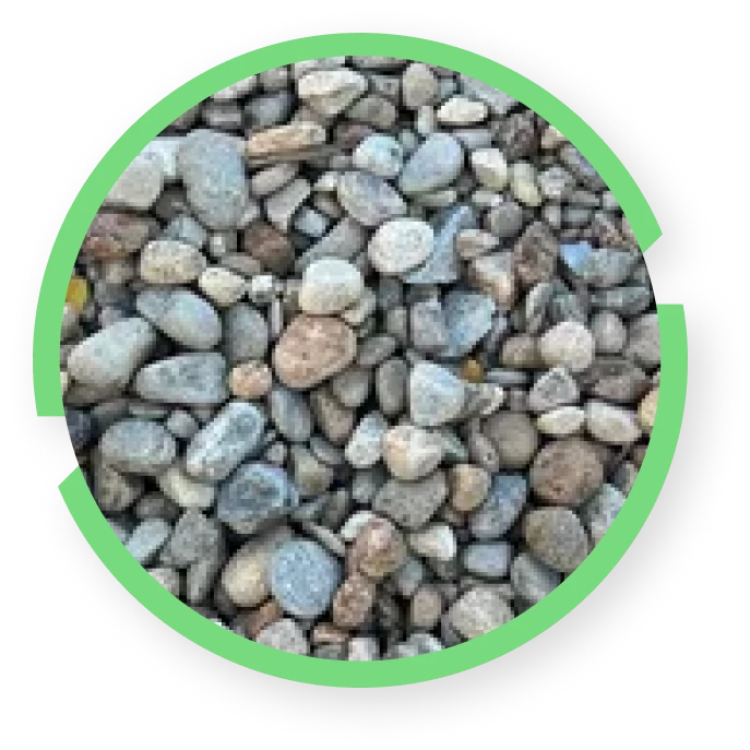 Landscaping Services in Kittery, Maine. River rock 1 1/2.